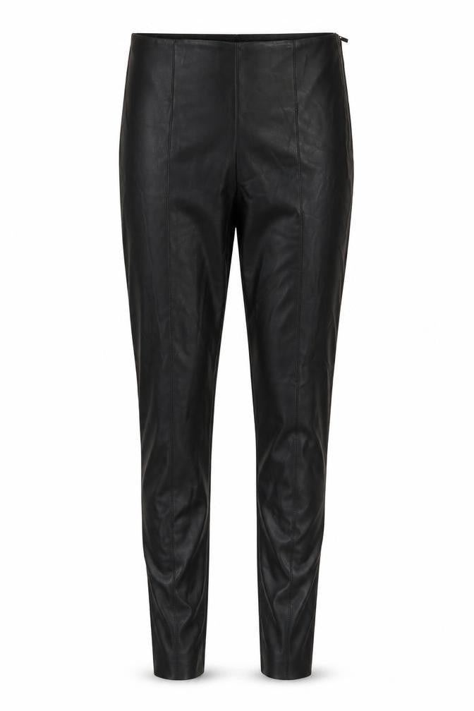 Zara Womens Black Faux Leather Skinny Trousers Size S