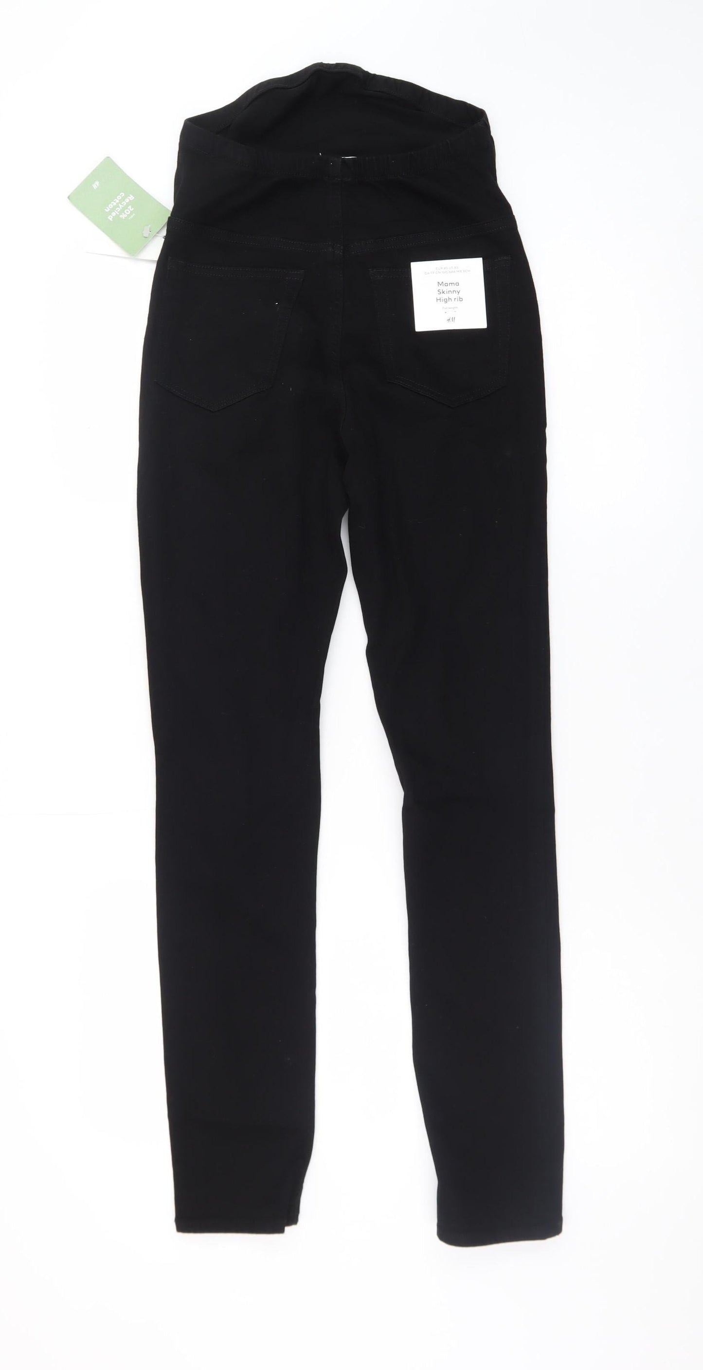 H&M Women’s Black MAMA Skinny High Rise Maternity Jeans XS