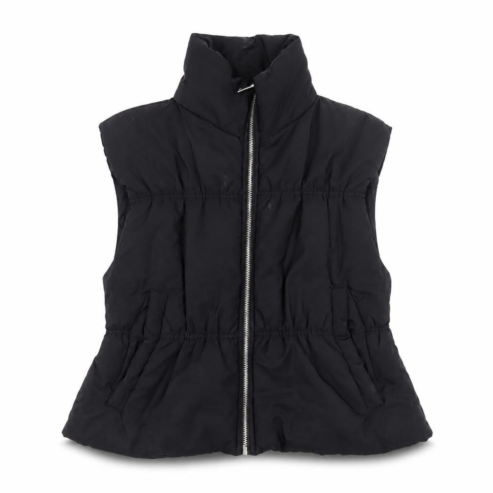 PRETTYLITTLETHING Womens Black Size 10 Puffer Waistcoat