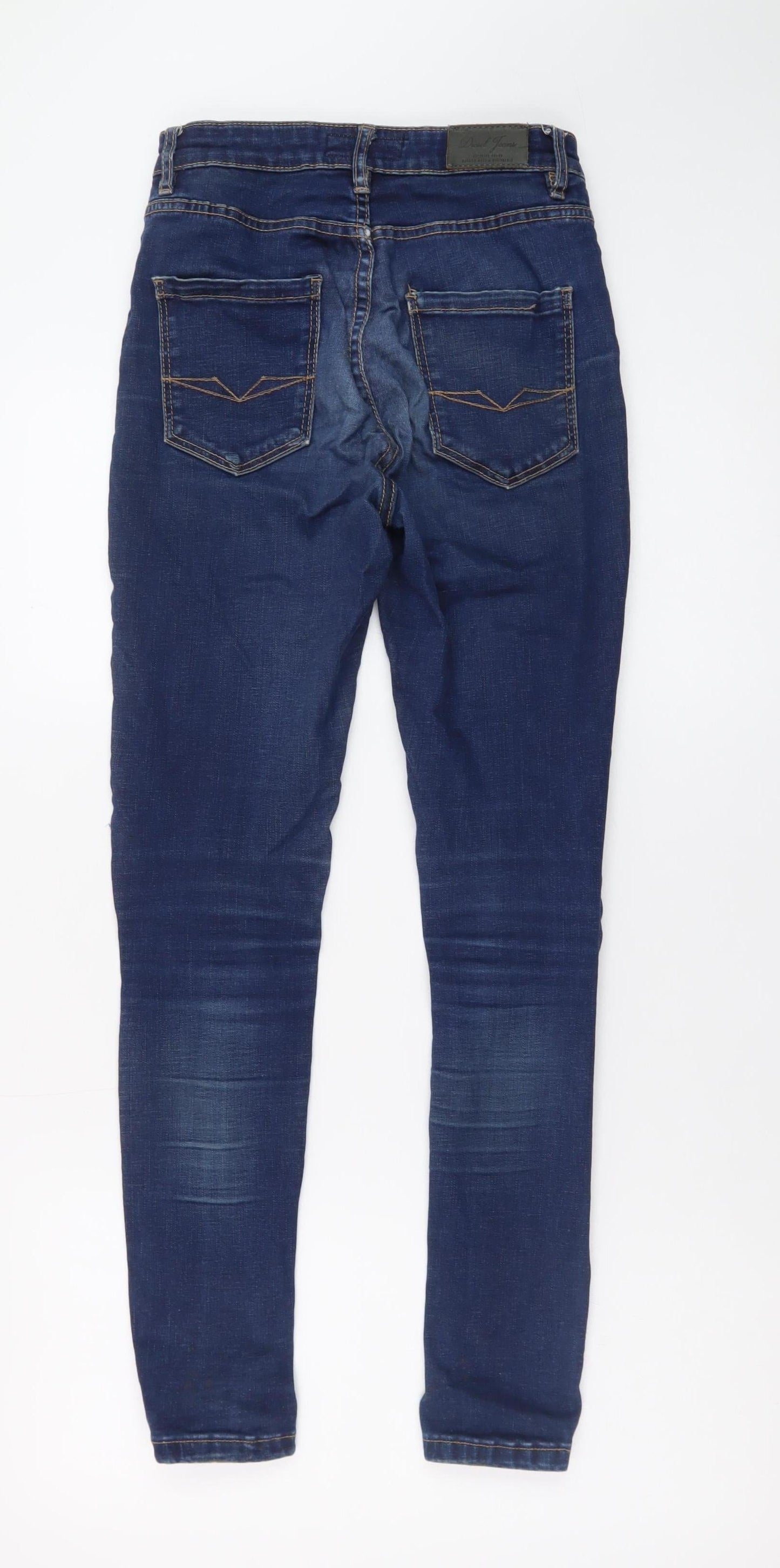 Diesel Womens Blue Skinny Slim Fit Denim Jeans Size 8 UK 27W 30L