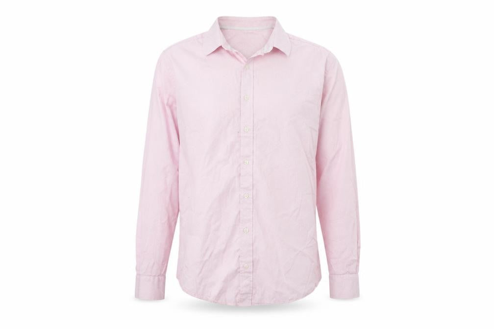Jeff Banks Men’s Pink Pure Cotton Long Sleeve Button-Up Shirt Size 16