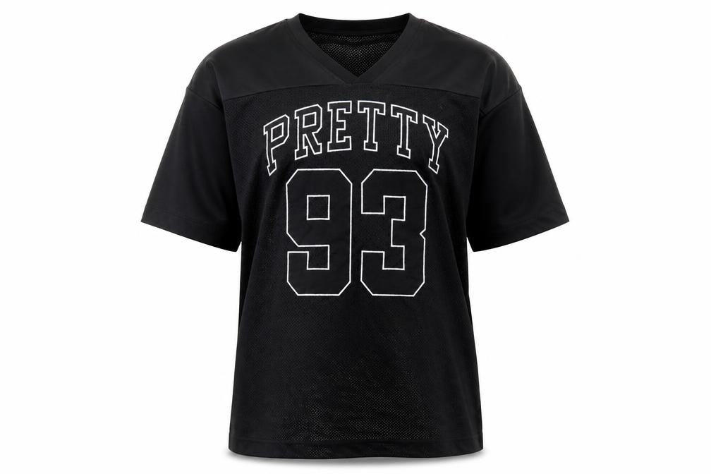 H&M Divided Women's Black XS V-Neck Mesh Jersey Top