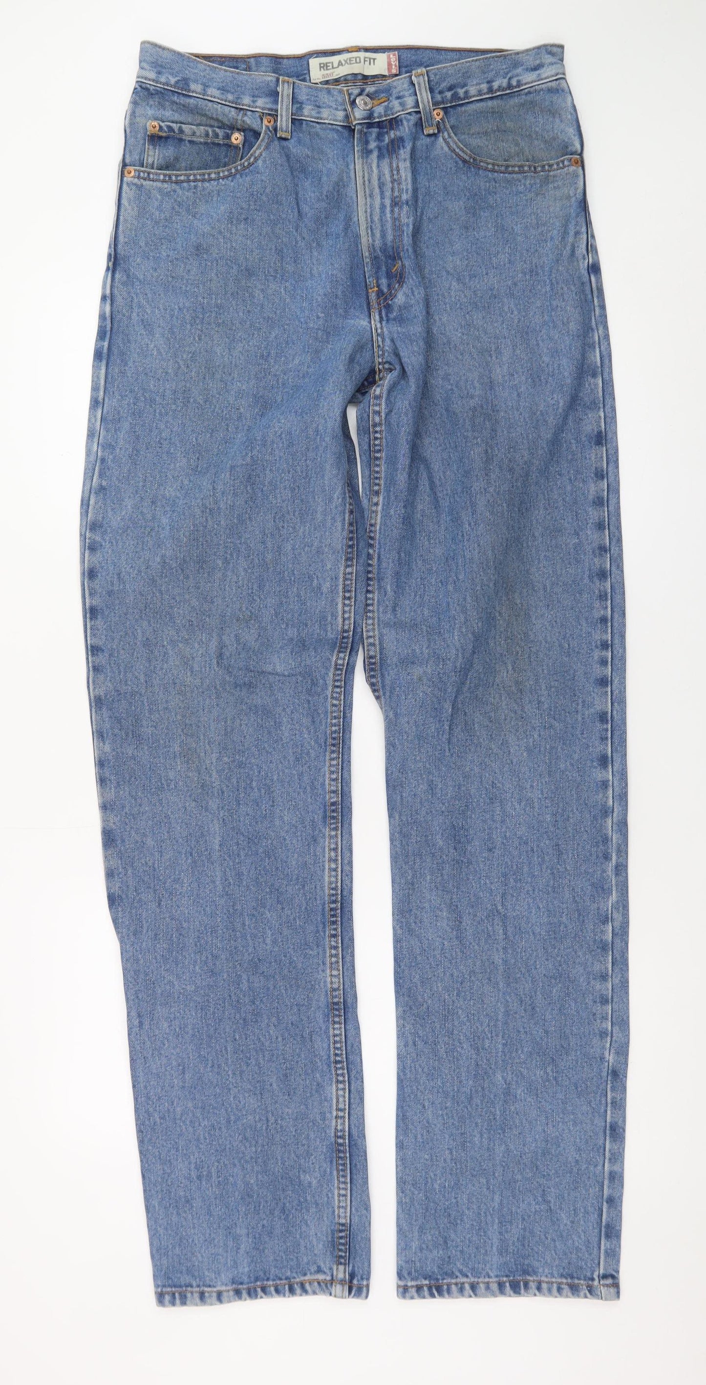 Levi's 550 Relaxed Fit Men's Blue Denim Jeans W32 L36 Straight
