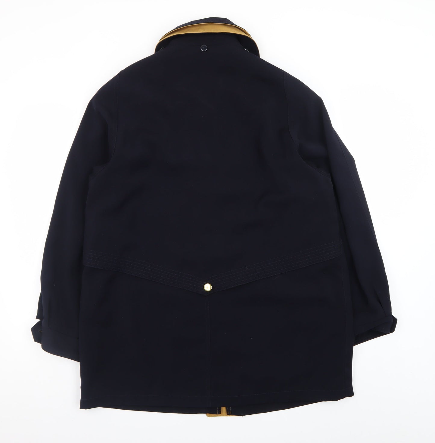 David Barry Women’s Blue Mid-Length Overcoat Size 16 Lined Classic