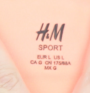 H&M Women’s Grey Sports Ankle Leggings L Moisture Wicking Stretch