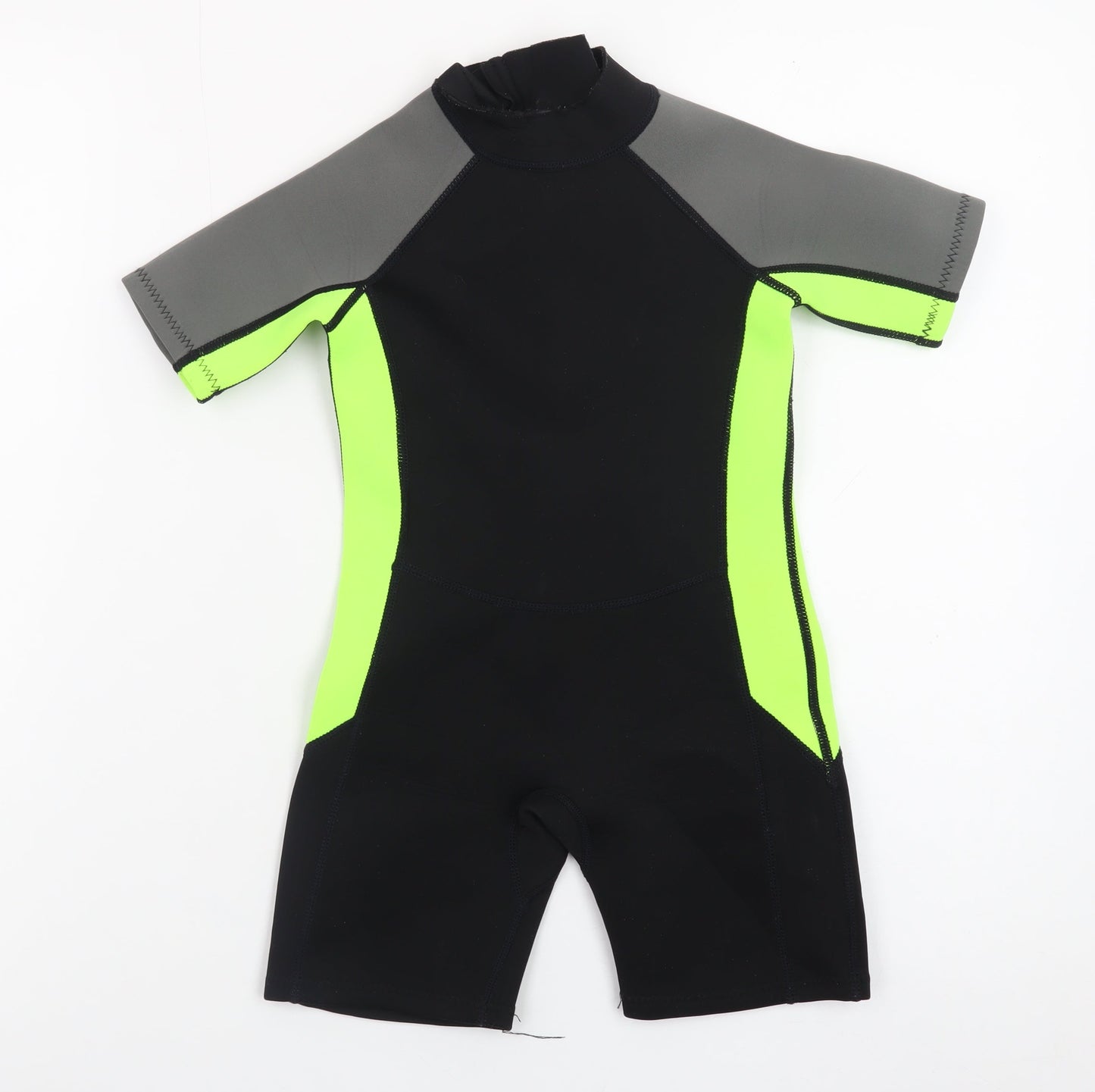 St. Bernard Boys Black & Neon Green Short Sleeve Wetsuit Age 4