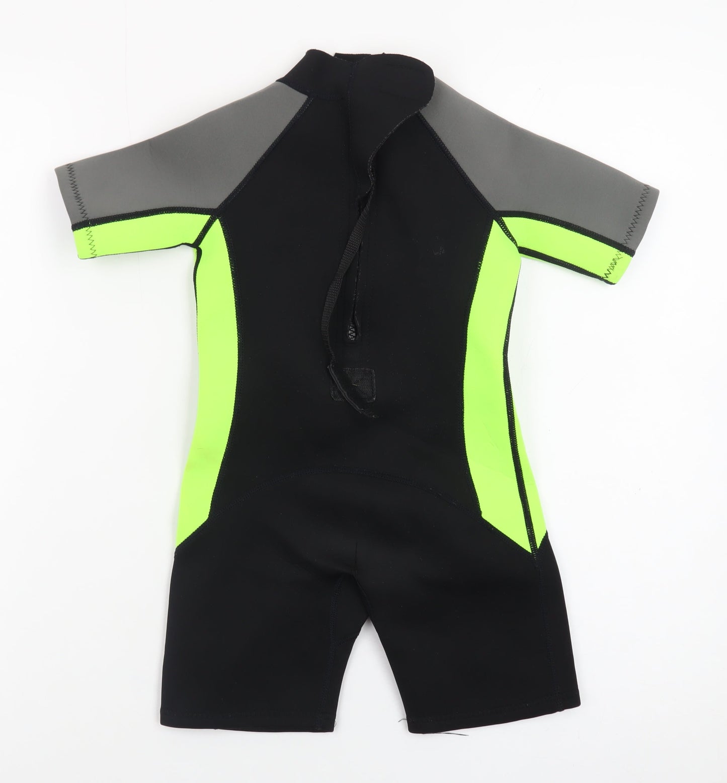 St. Bernard Boys Black & Neon Green Short Sleeve Wetsuit Age 4