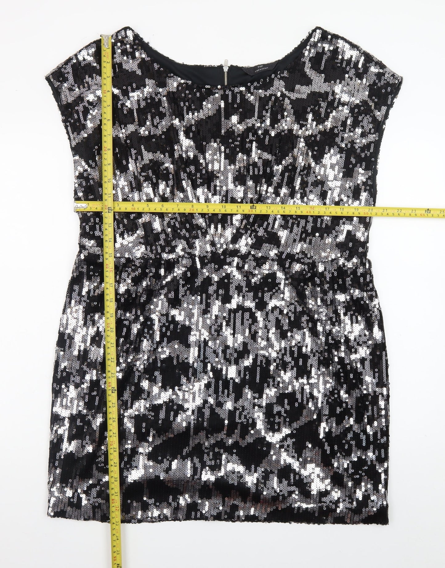 F&F Women’s Black Sequin Bodycon Party Dress Size 20