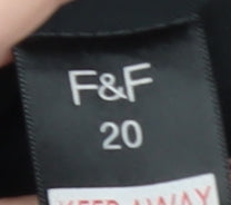 F&F Women’s Black Sequin Bodycon Party Dress Size 20