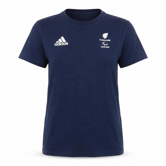 Adidas Womens Blue ParalympicsGB Tokyo 2020 T-Shirt Size 14
