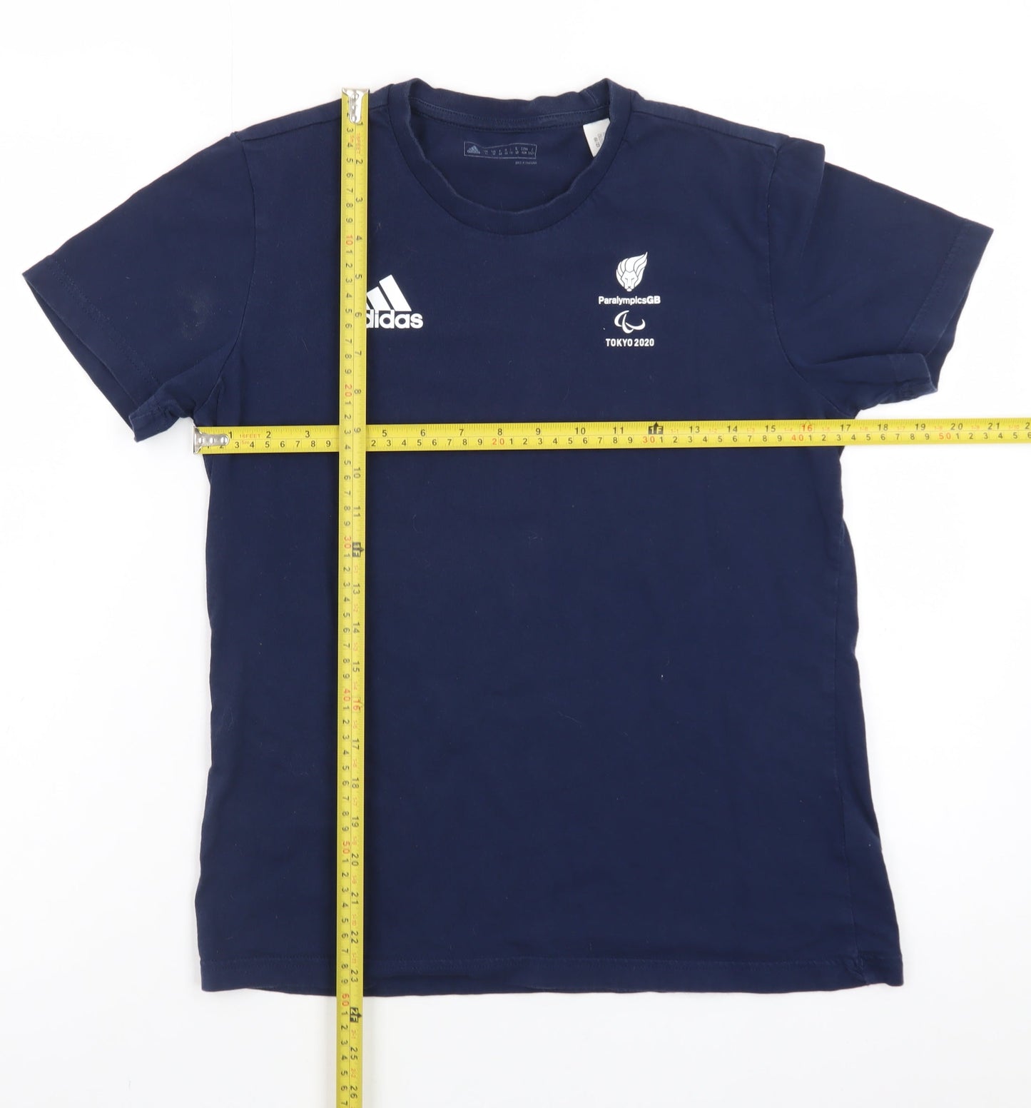 Adidas Womens Blue ParalympicsGB Tokyo 2020 T-Shirt Size 14