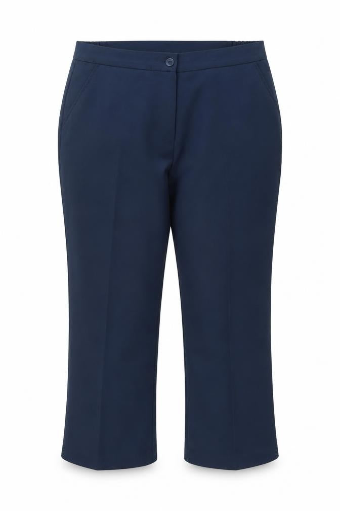 Damart Women's Blue Regular Fit Straight Leg Trousers Size 18