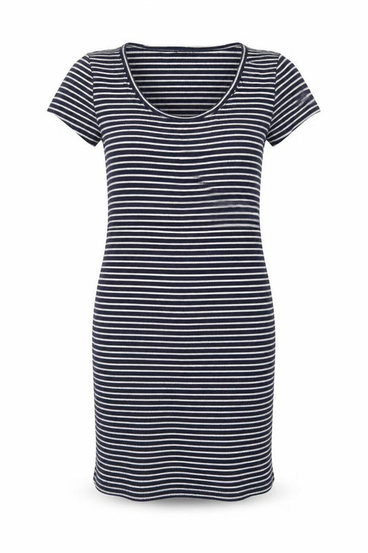 Forever 21 Women's Blue Striped T-Shirt Dress Size S Casual Jersey