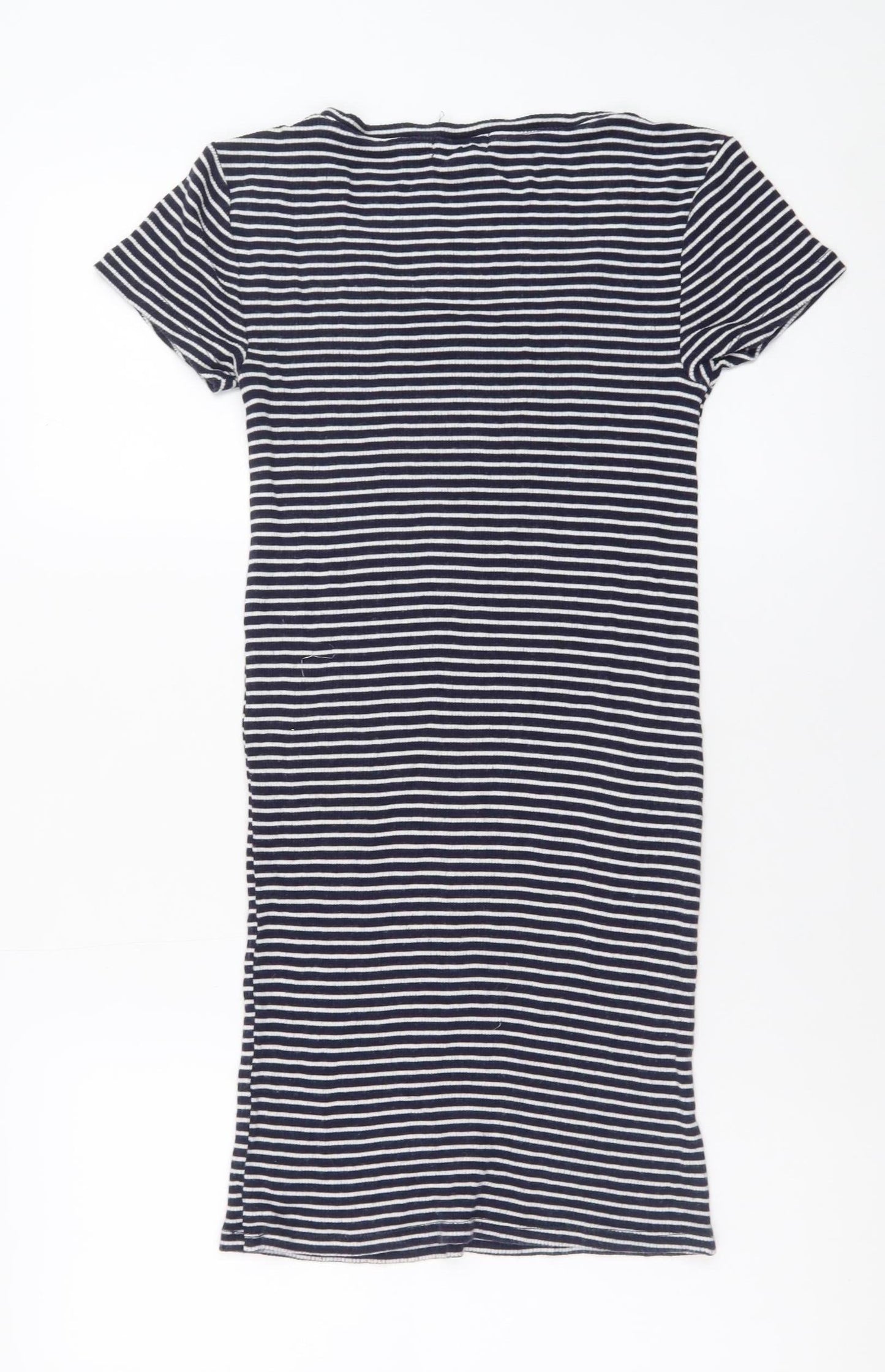 Forever 21 Women's Blue Striped T-Shirt Dress Size S Casual Jersey