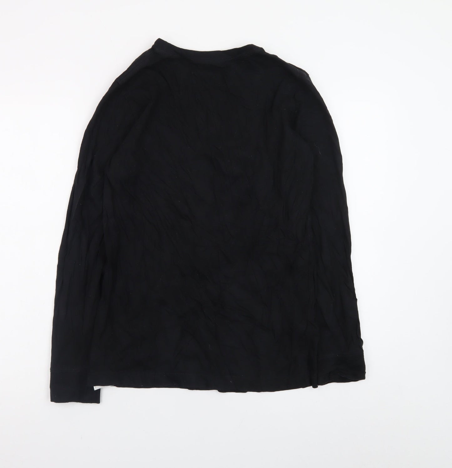Converse Boys Black Long Sleeve Logo Cotton T-Shirt 13-15 Years