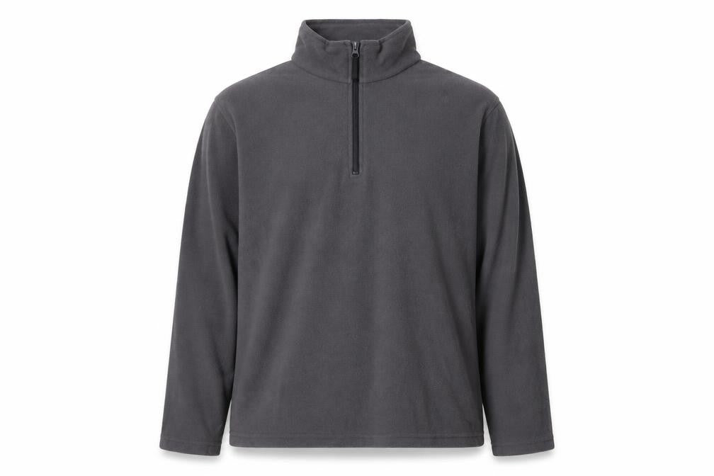 Regatta Men’s Grey Fleece 1/4 Zip Pullover Sweatshirt Size L