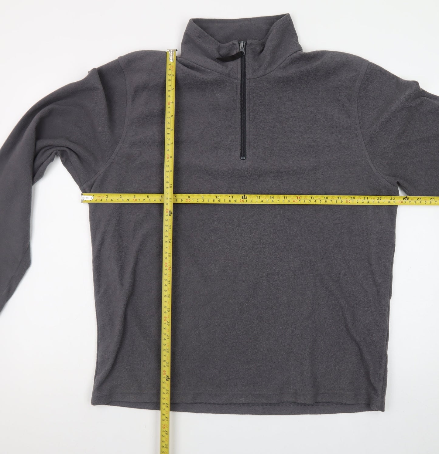 Regatta Men’s Grey Fleece 1/4 Zip Pullover Sweatshirt Size L