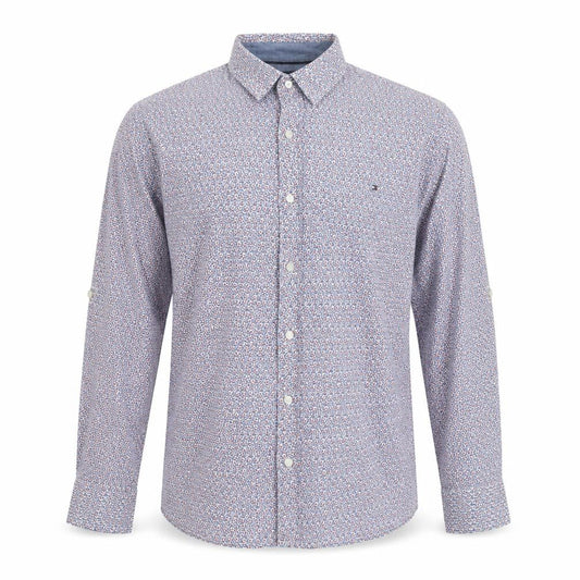 Tommy Hilfiger Men's Multicoloured Floral Cotton Long Sleeve Button-Up Shirt Size L