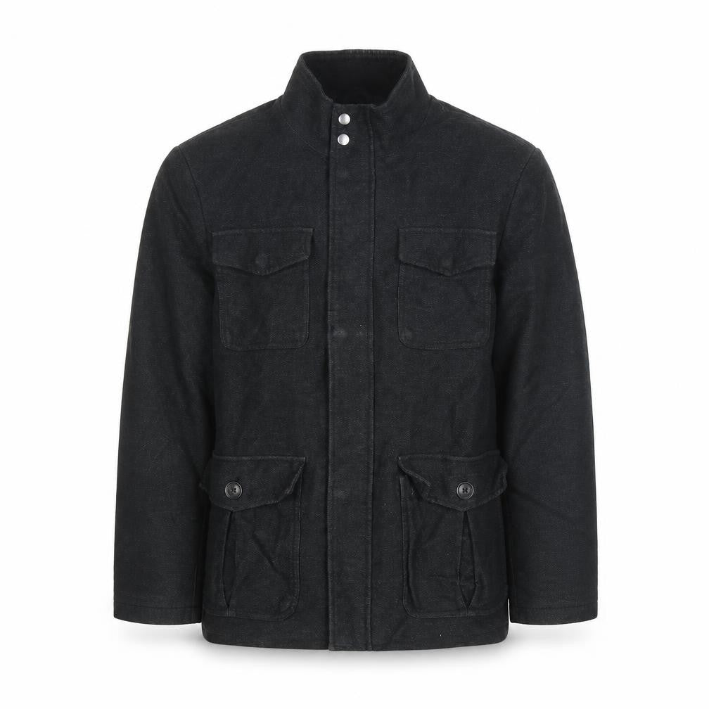 Next Men's Black Italian Moleskin Military Jacket Medium