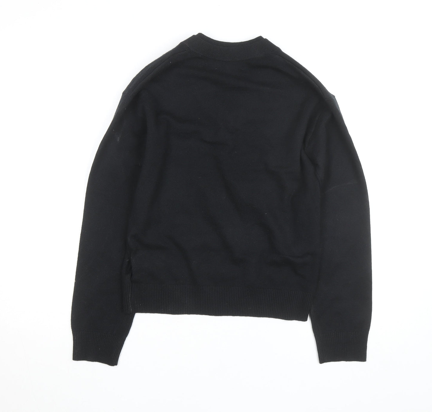 Marks and Spencer Men's Black V-Neck Pullover Jumper XS