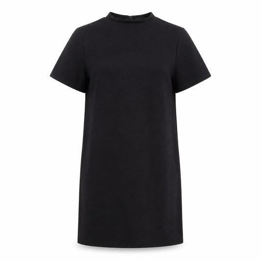 New Look Women's Black Size 14 Shift Dress Short Sleeve Knit