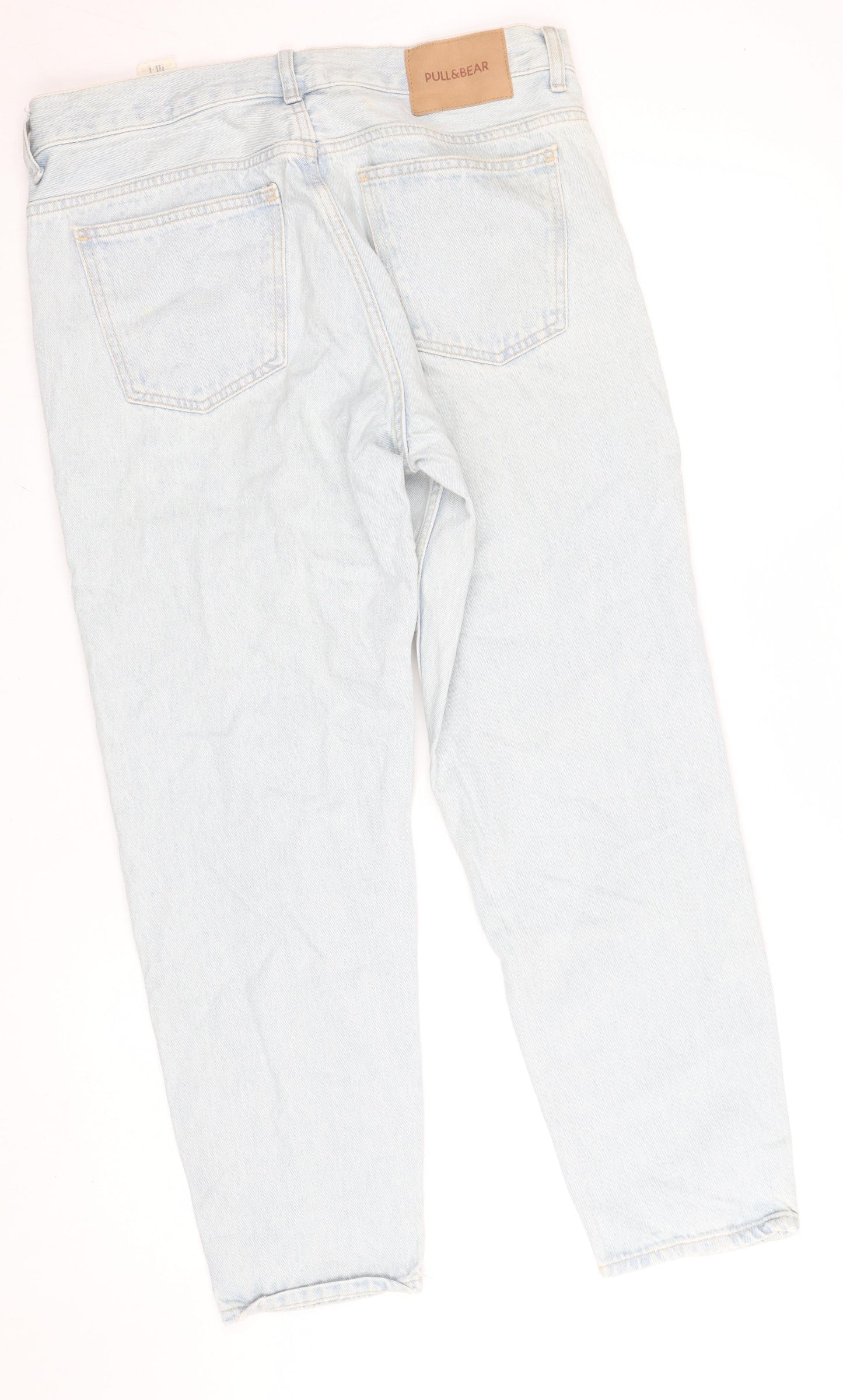 Pull & Bear Women's Light Blue Standard Jeans Size 14 High Rise