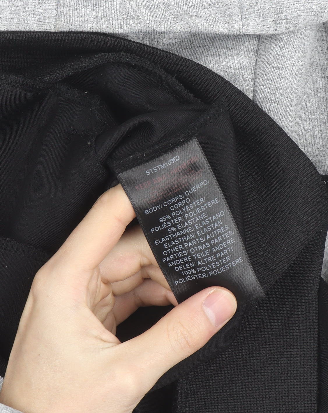 Status London Men's Black Grey Full Zip Hoodie XS