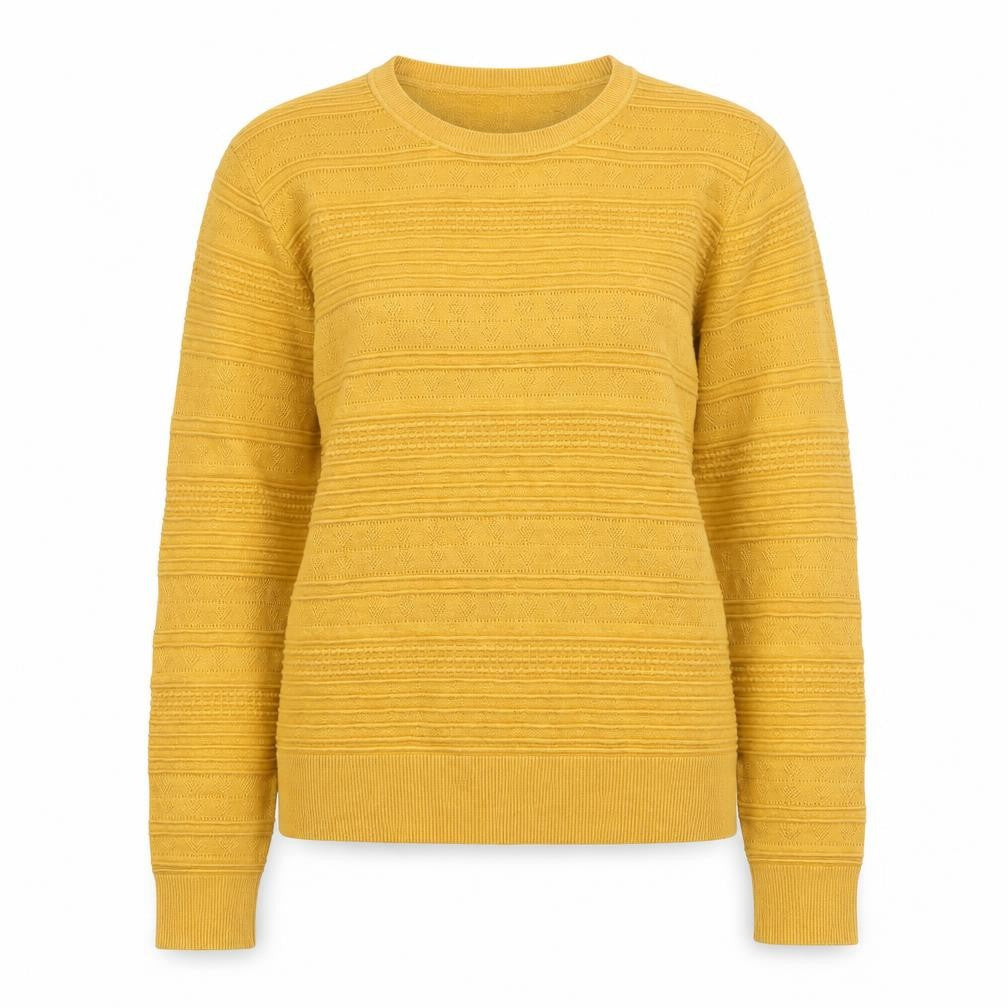 Oasis Women’s Yellow Knit Crew Neck Pullover Jumper Size M