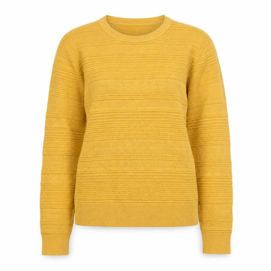 Oasis Women’s Yellow Knit Crew Neck Pullover Jumper Size M