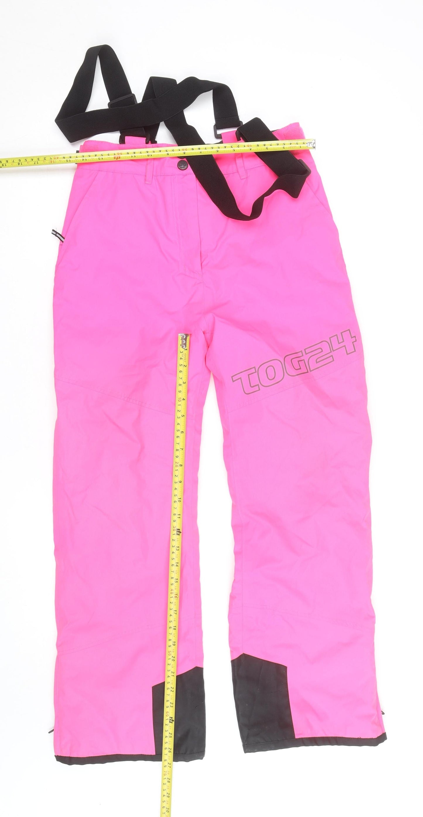 TOG24 Teens Pink Snow Pants Waterproof Insulated Ski Trousers Size 13