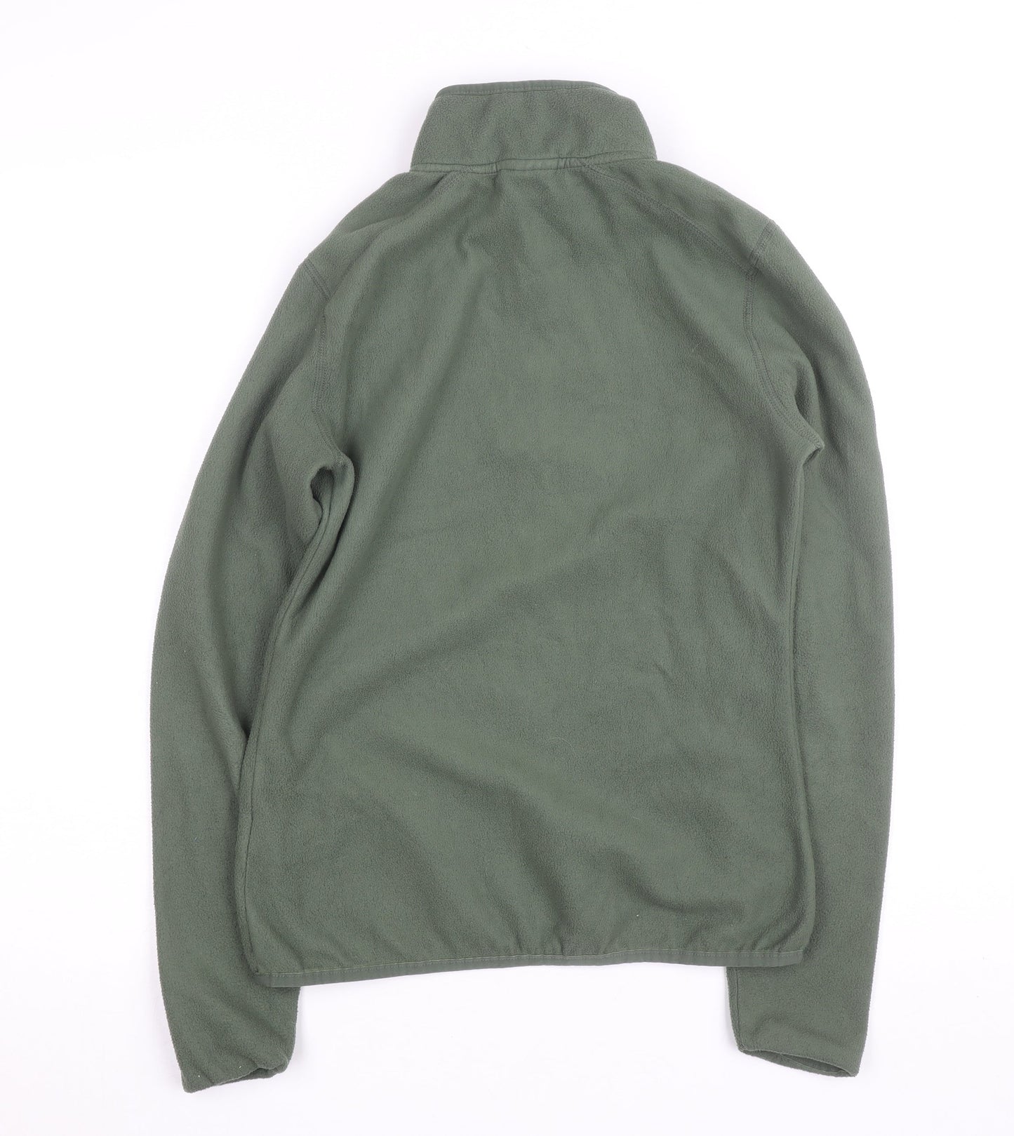 The North Face Womens Green Fleece 1/4 Zip Active Jacket Size S