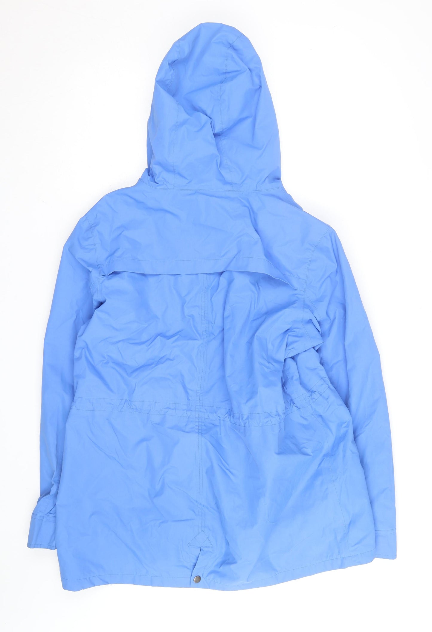 Peter Storm Men Blue L Waterproof Hooded Rain Coat Jacket Lined