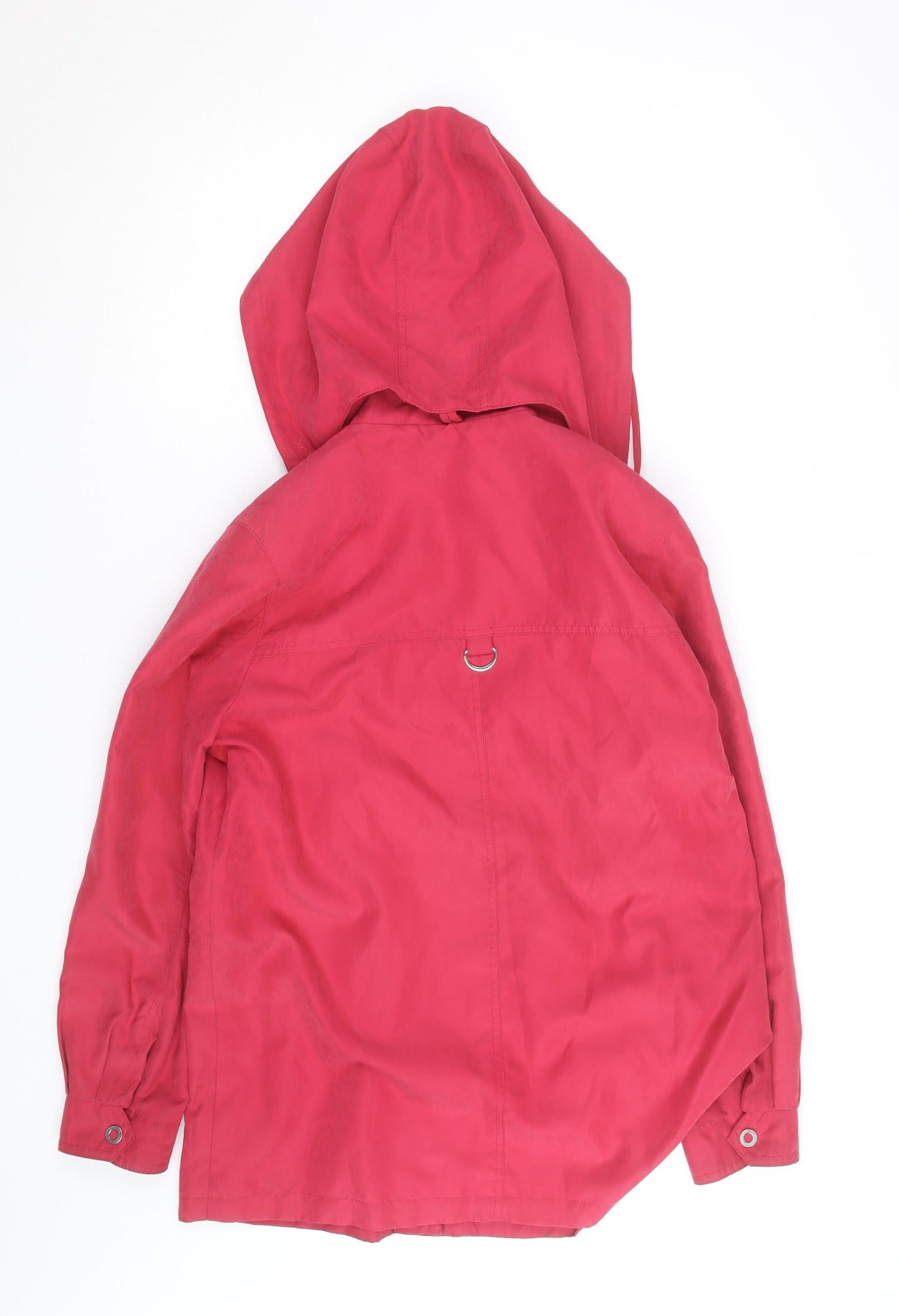 Lakeland Womens Pink Hooded Parka Jacket Size M Cotton Mid-Length