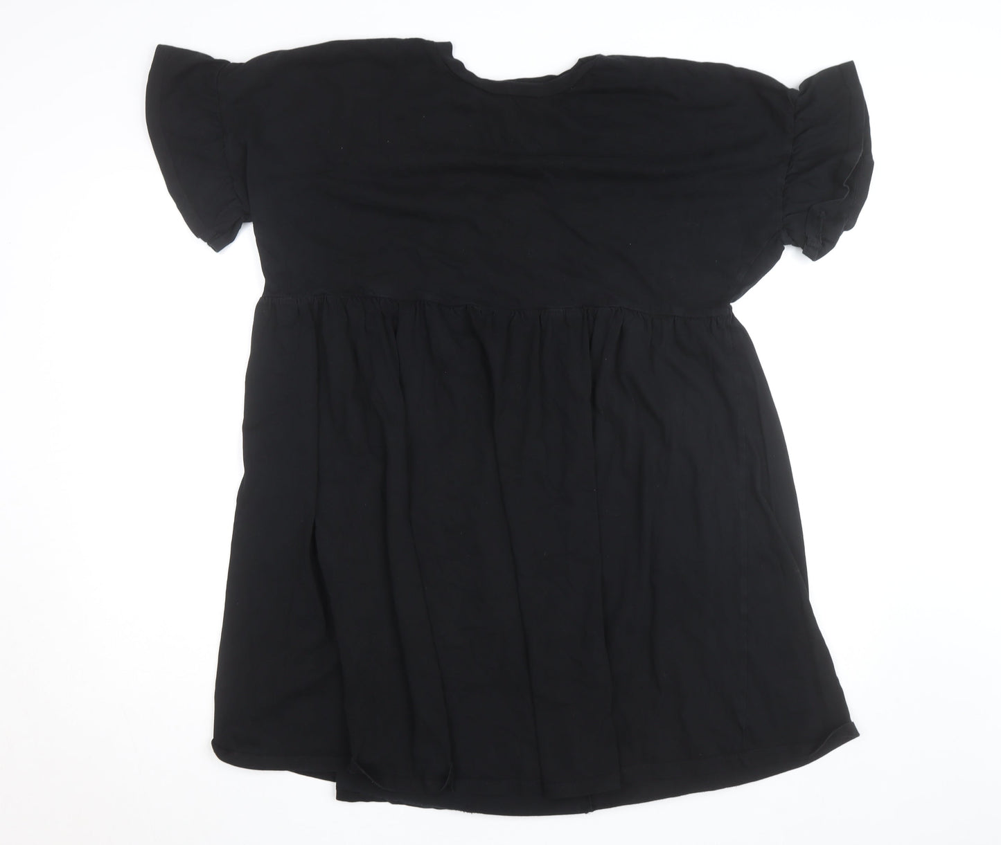 New Look Women Black Size 16 Maternity Babydoll Cotton Dress