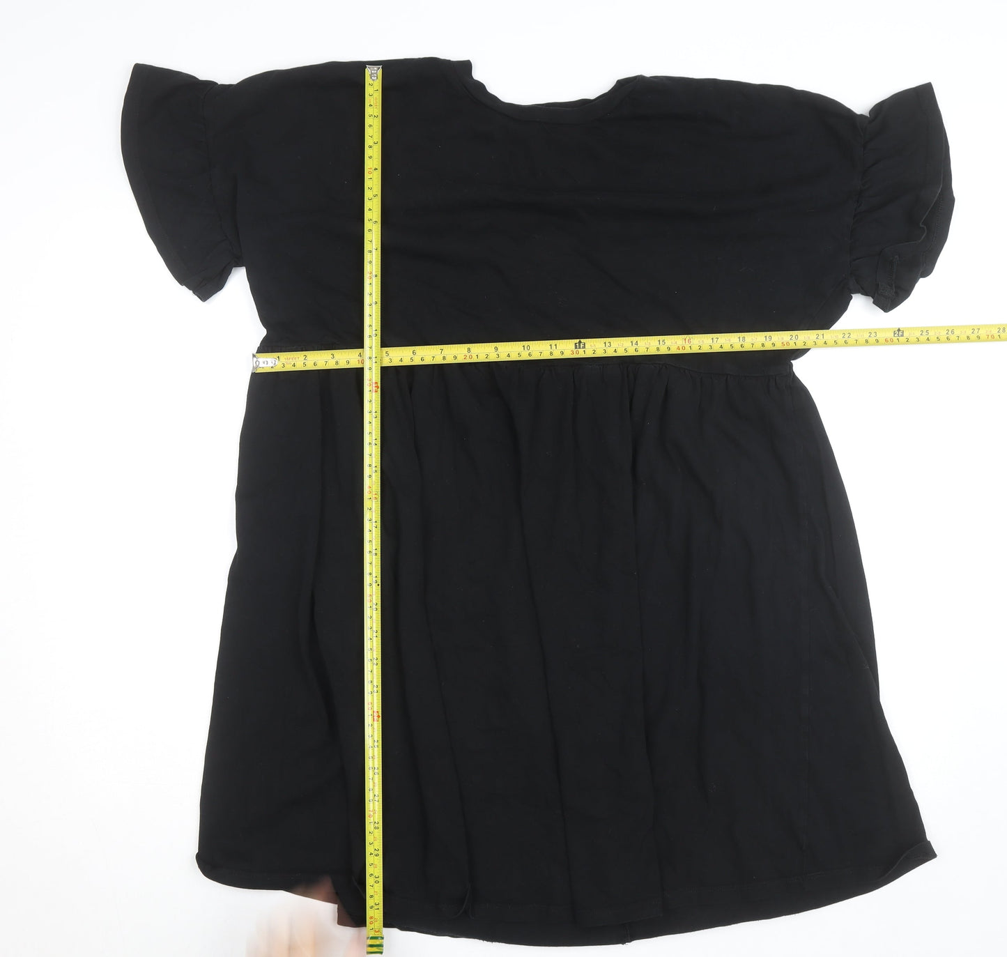New Look Women Black Size 16 Maternity Babydoll Cotton Dress