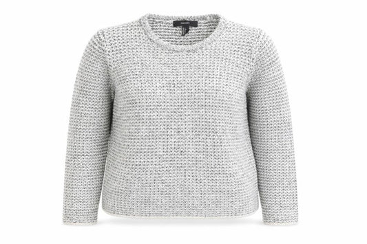 Forever 21 Women’s Grey Chunky-Knit Acrylic Jumper Size L