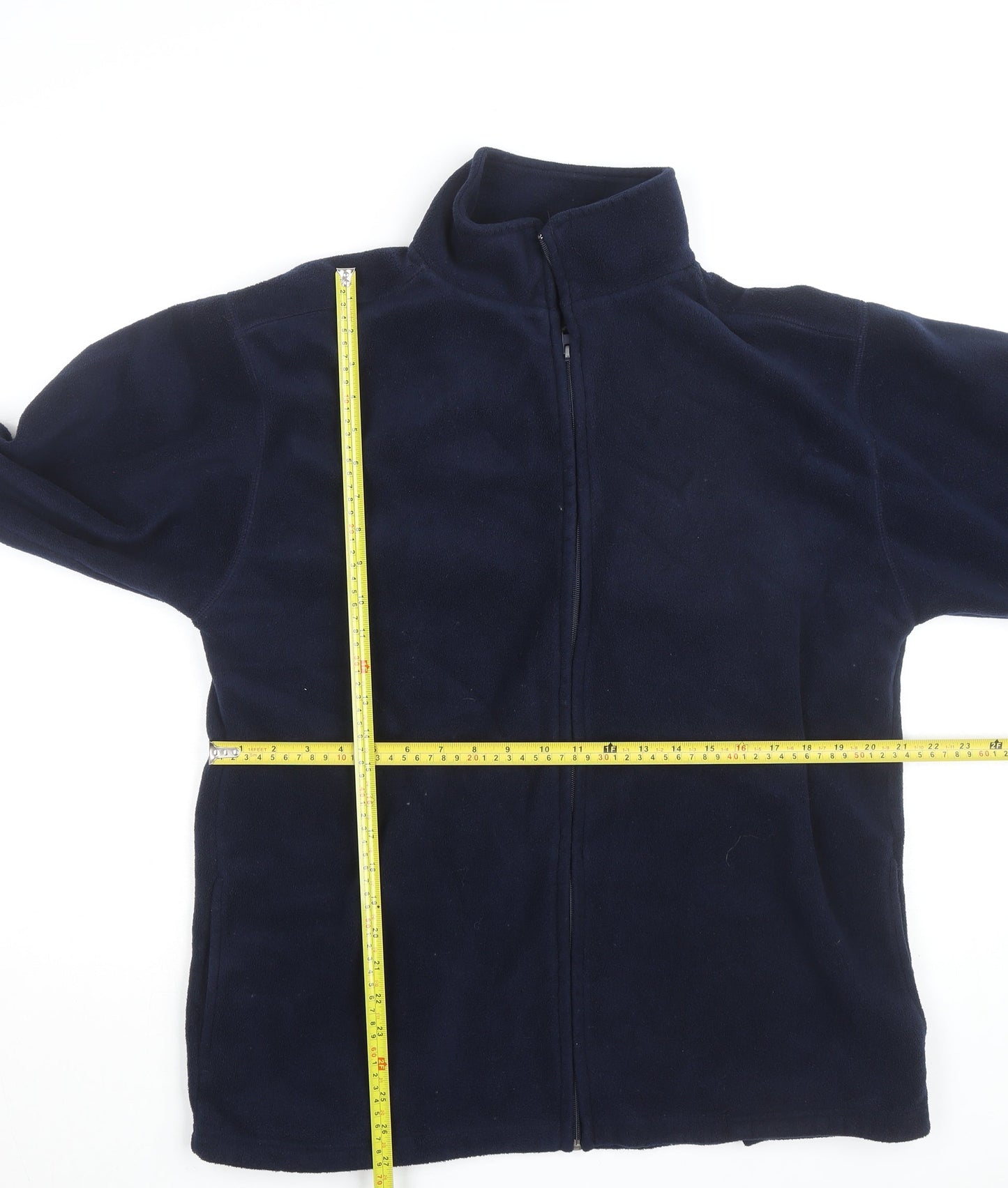 Jeff & Co Essentials Men's Blue Fleece Full Zip Jacket L