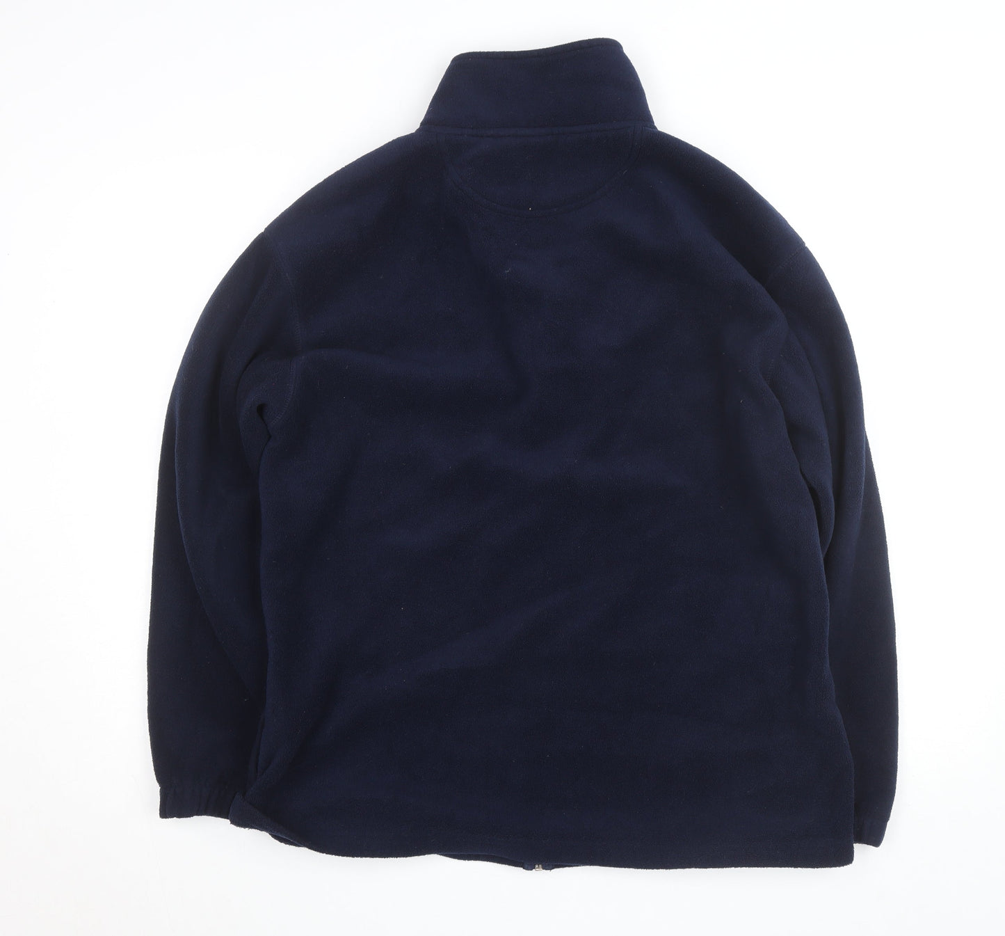 Jeff & Co Essentials Men's Blue Fleece Full Zip Jacket L