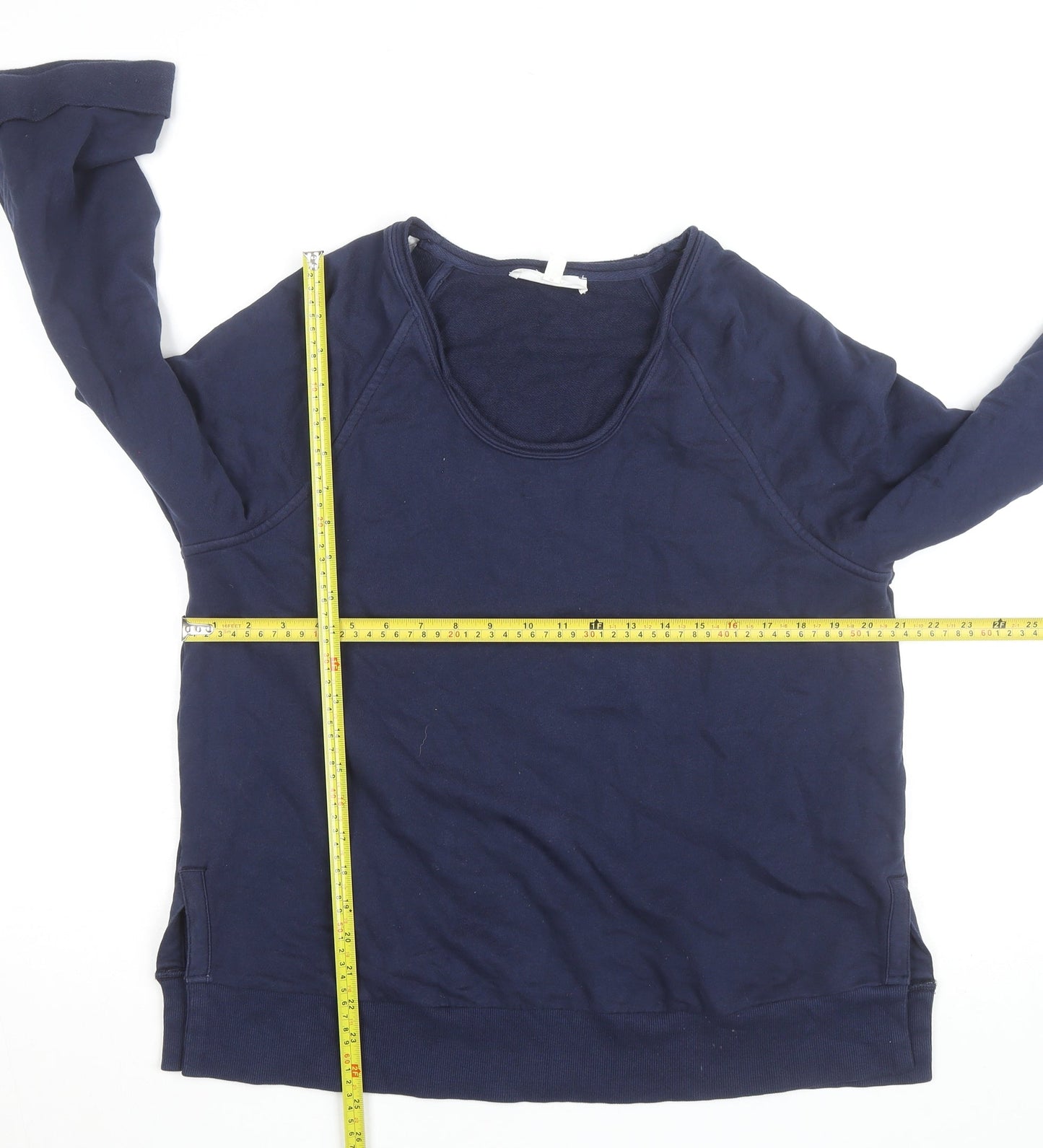 Marks and Spencer Per Una Women's Blue M 3/4 Sleeve Pullover Jumper