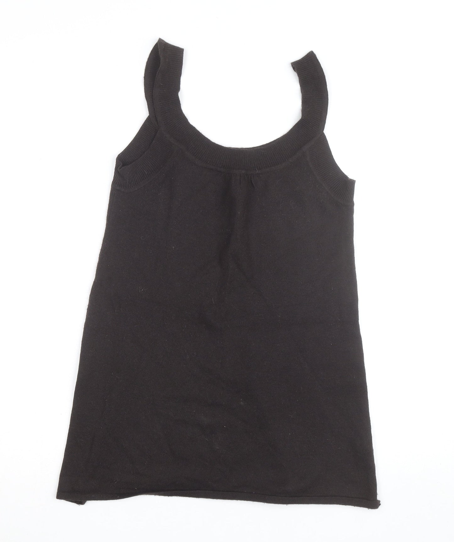 Jeffrey Rogers Women's Black Knit Angora Tank Top Size 14