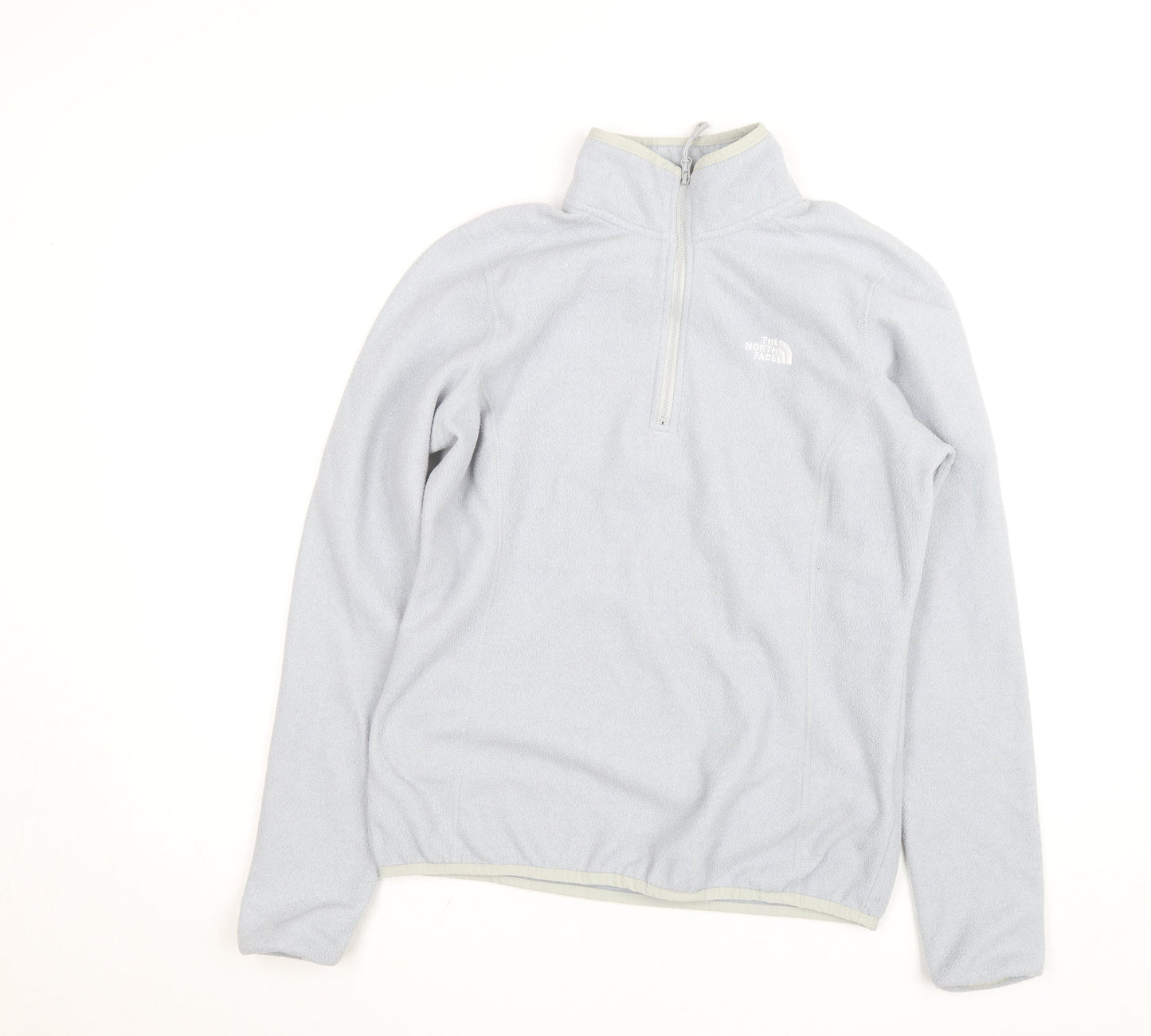The North Face Women Grey Fleece 1/4 Zip Activewear Jacket M