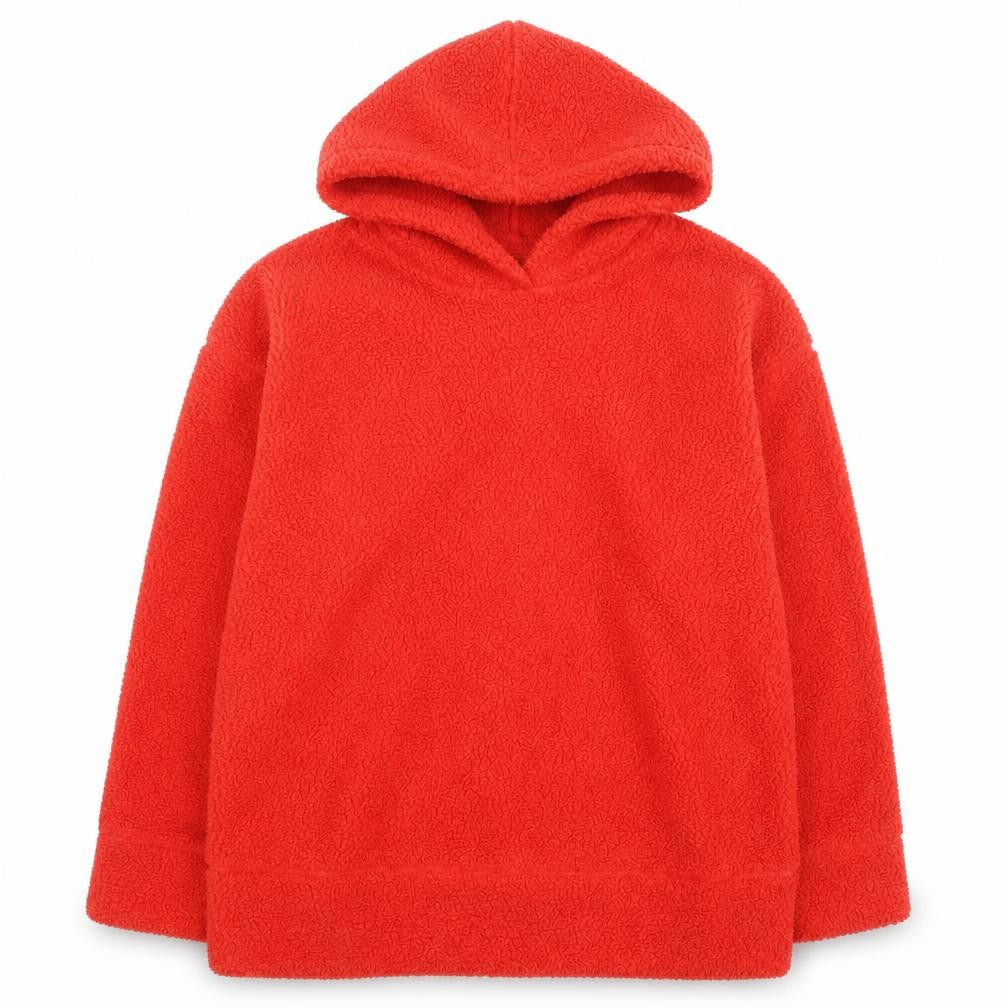 Marks & Spencer Women Red Pullover Hoodie Size 14 Polyester Fleece