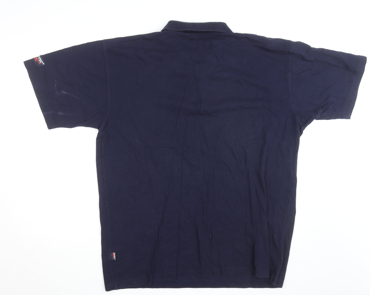 Hi-Tec Men’s Navy Blue Cotton Short Sleeve Polo Shirt XL
