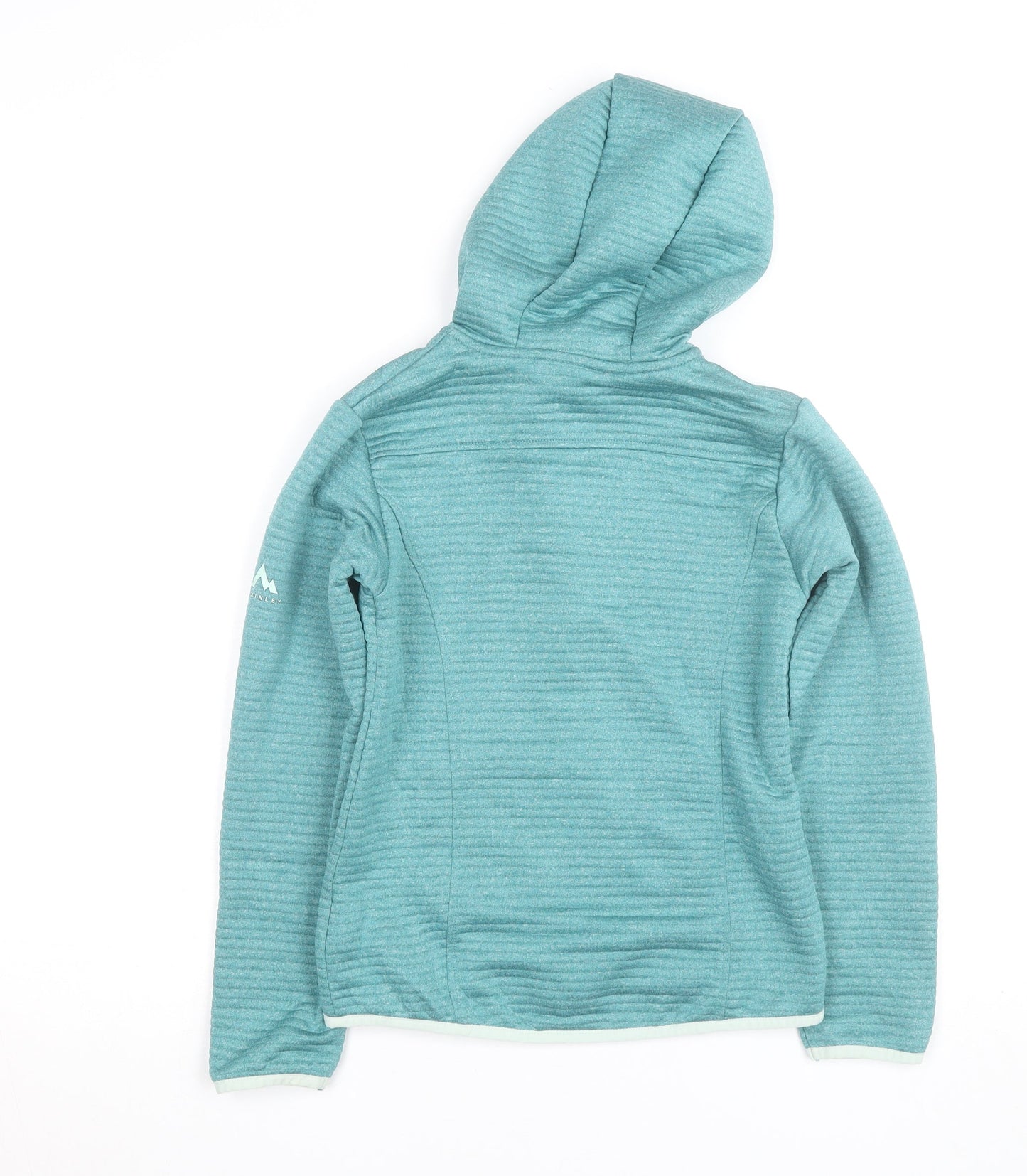 McKINLEY Womens Blue Hooded Full Zip Dryplus Active Jacket Size 10