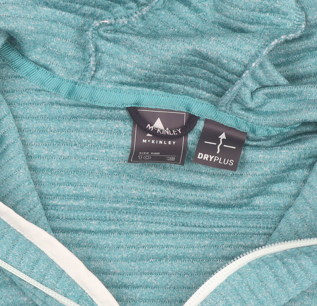 McKINLEY Womens Blue Hooded Full Zip Dryplus Active Jacket Size 10