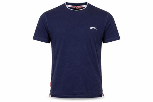 Slazenger Men's Navy Blue Crew Neck Cotton T-Shirt Size S