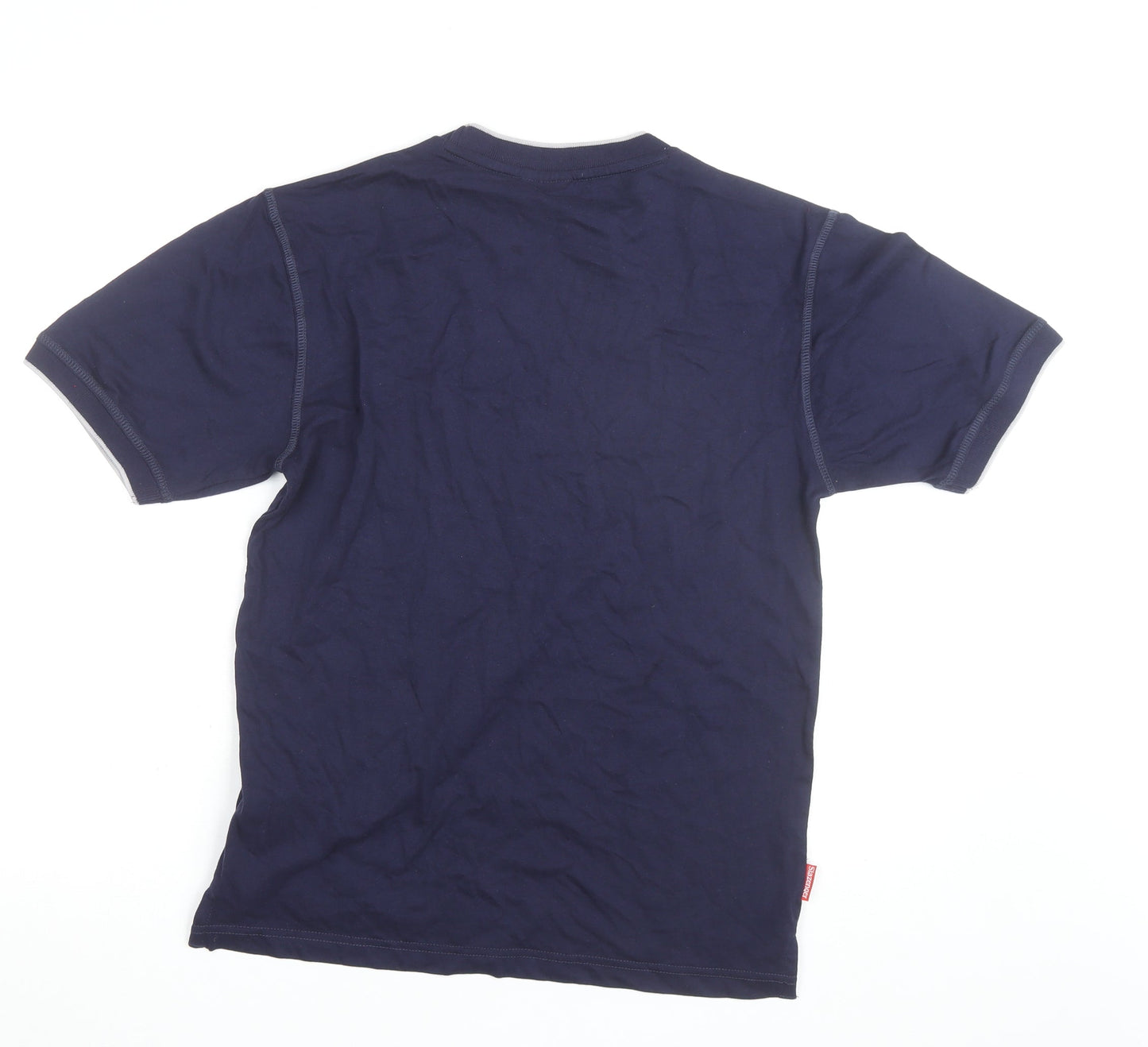 Slazenger Men's Navy Blue Crew Neck Cotton T-Shirt Size S