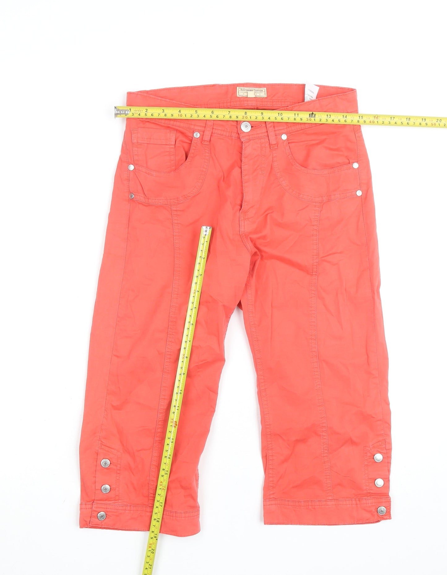 Southern Cotton Women’s Red Capri Trousers Size 10
