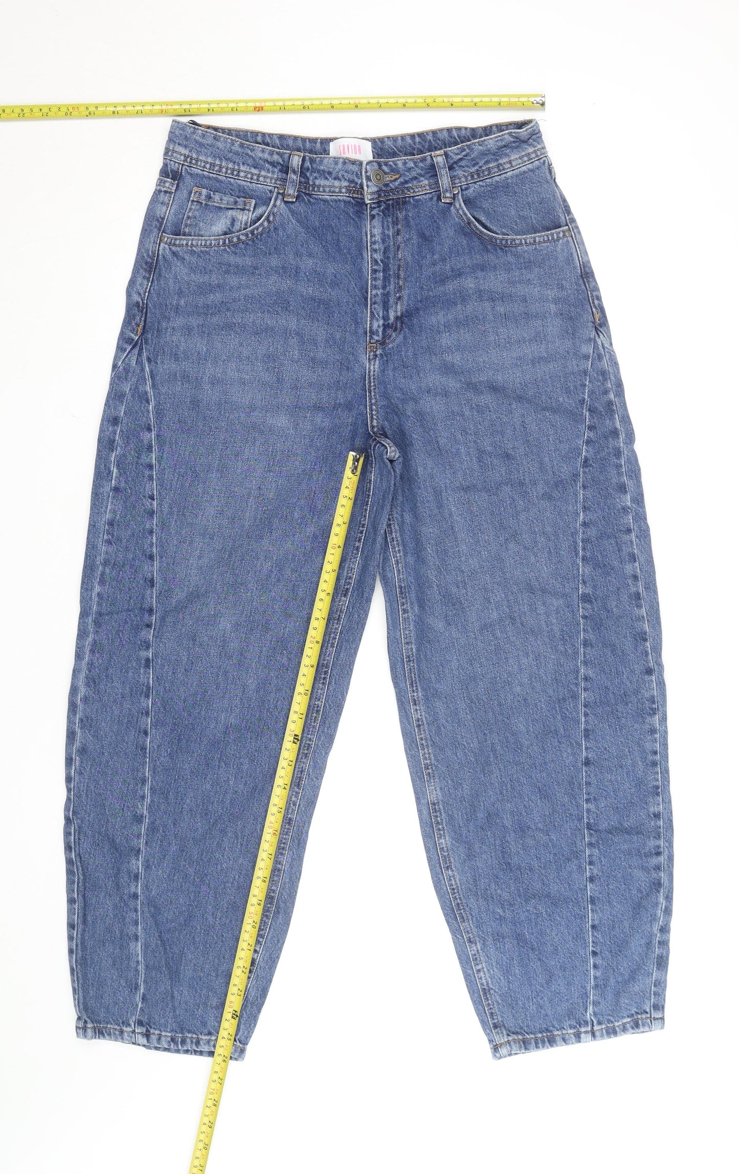 Sonoma Fashion Co Women Blue Size 12 High Rise Mom Jeans