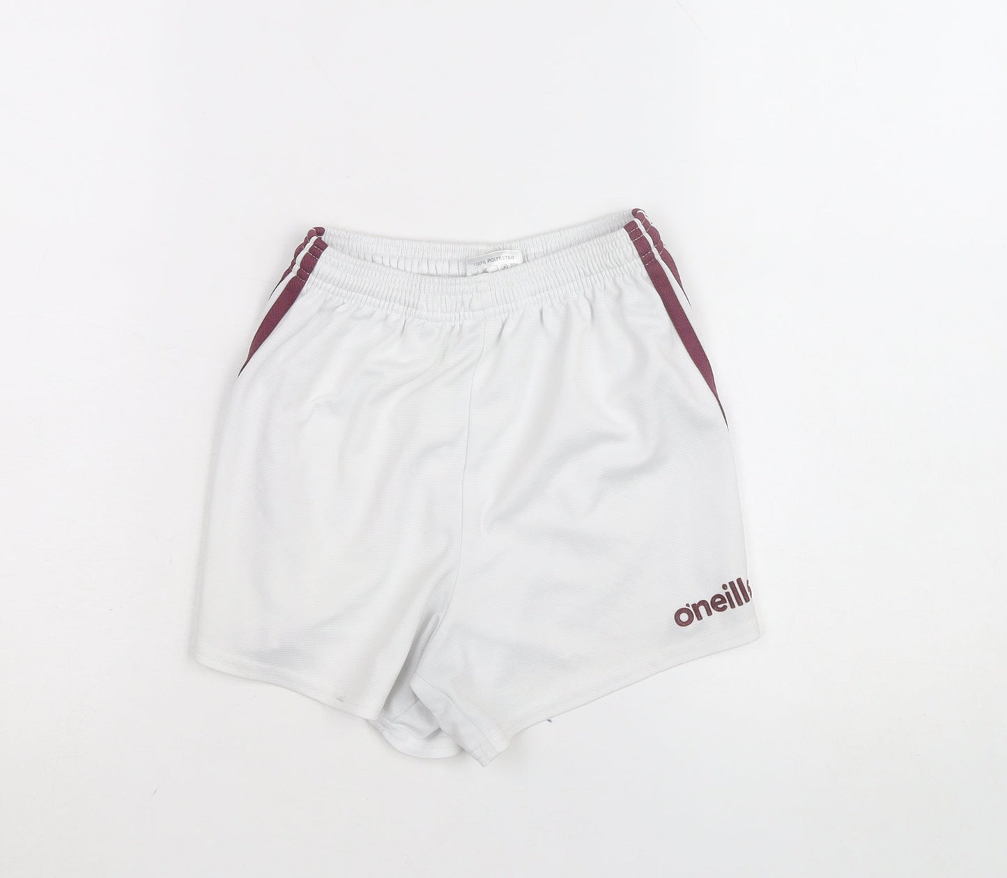 O’Neills Girls White Activewear Shorts Size 26in Polyester Athletic Fit